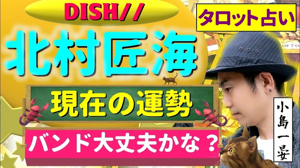 【占い】北村匠海(俳優 / DISH//)の「猫」のストリーミング再生回数が4億回を突破！どんだけーっ！？タロットクリエイター☆小島一晏は【たくみ】さんの現在の運勢をタロット全集中で占ってみた★最新！
