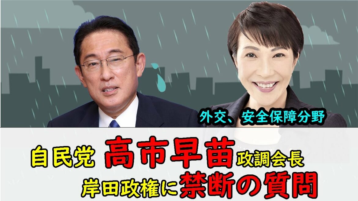 【国会映像】高市早苗政調会長・当たり前のようにさらっと！親中派・・・だんまり　外交、安全保障分野　岸田総理、林芳正外務大臣