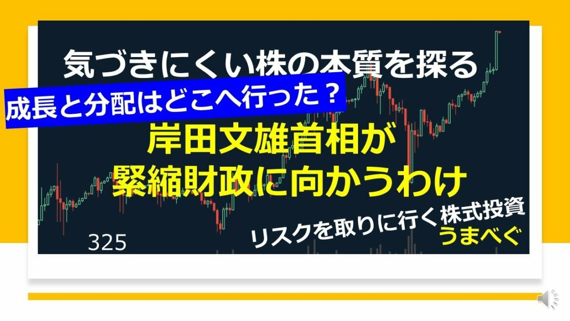 【岸田文雄首相が緊縮財政に向かうわけ】20211221 気づきにくい株の本質を探る 　#岸田首相　#分配　#増税 #株式投資　#株の初心者