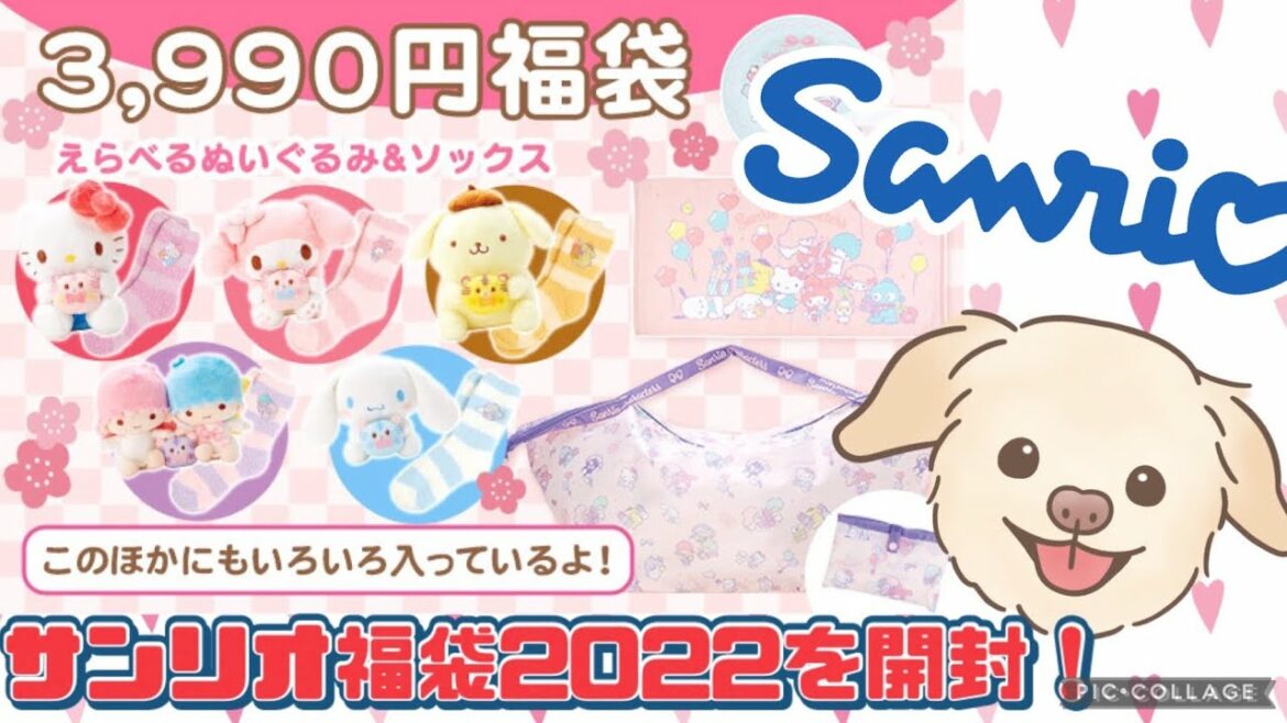 【福袋開封】サンリオ福袋2022を開封&詳細レビュー！サンリオショップ公式ポムポムプリン福袋♡