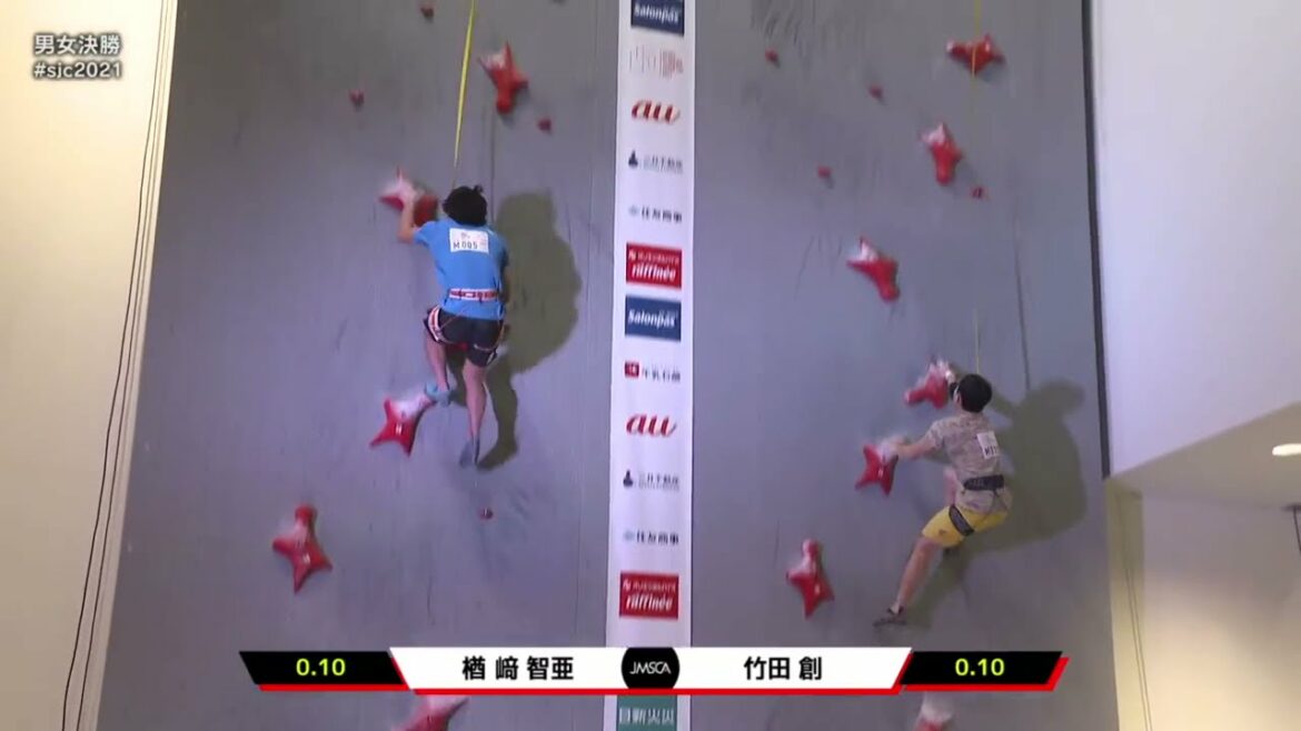 日本最速で壁を登る男　楢崎智亜選手　日本記録　スピード スポーツクライミング　オリンピック選手　narasaki tomoa speed climbinig japan Recod　olympic