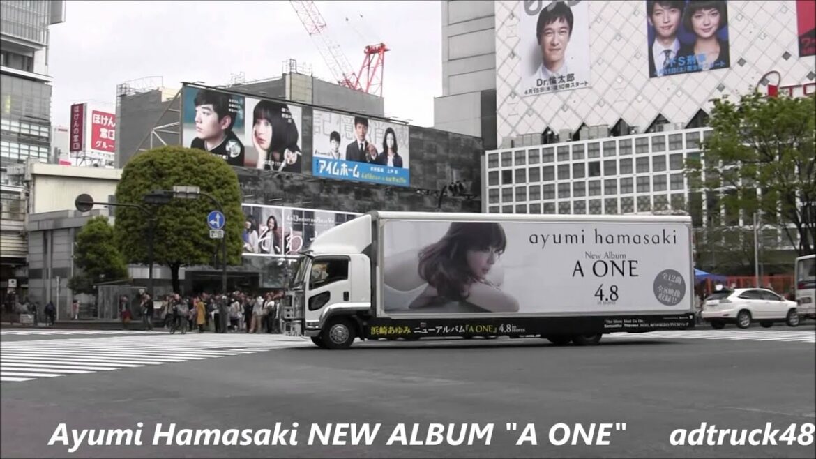 浜崎あゆみ New Album "A ONE" 宣伝トラック＠渋谷