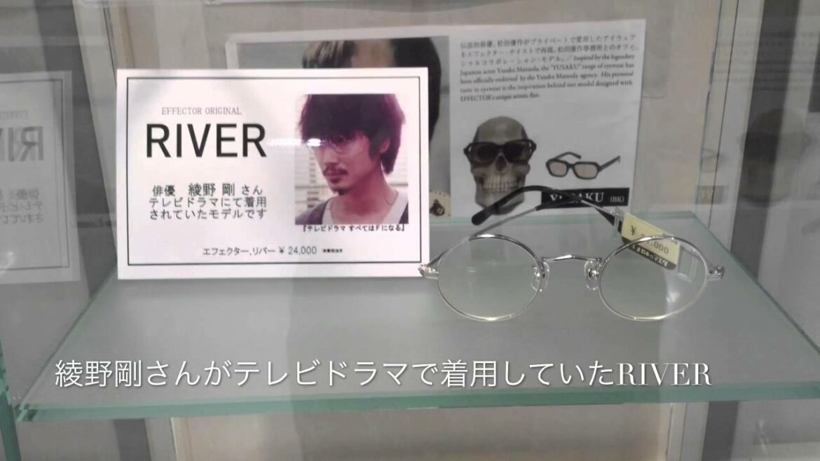 俳優 綾野剛がドラマ“すべてがFになる”で着用 EFFFECTOR のRIVER (小金井市　眼鏡)