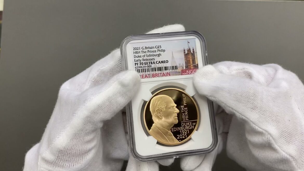2021 英国 エディンバラ公爵 フィリップ殿下追悼記念 5ポンド 金貨 プルーフ NGC PF 70 UC ER 初鋳版 最高鑑定 完全未使用品 元箱付 世界最安値！ イギリス