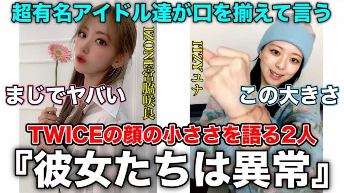 宮脇咲良とITZYのユナが語る TWICEの顔の小ささ【TWICE/日本語字幕】
