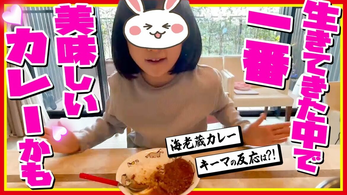 【朝カレー】パパが動画撮影‼︎麗禾ちゃんが新作カレーを食レポ🍛