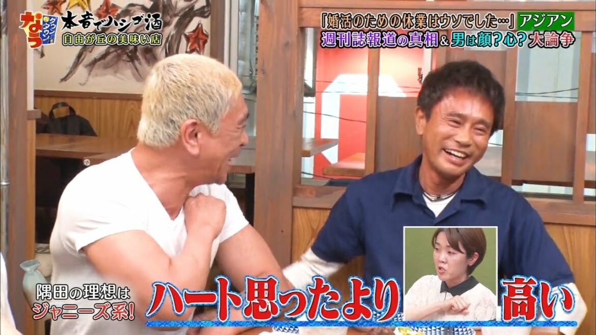 『ダウンタウン』【松本人志❌浜田雅功】 ❌⭕✅ 隅田の理想はジャニーズ系！
