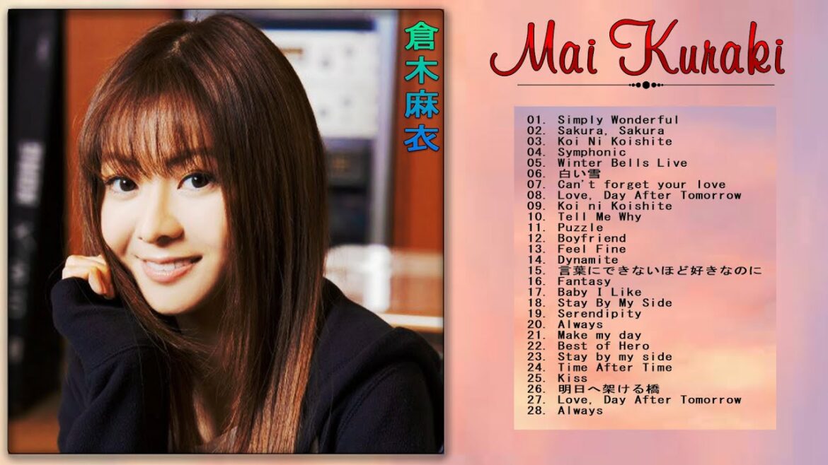 【Mai Kuraki】💙「倉木麻衣人気曲 メドレ」💙  ♫ JPOP Million Hits ♫ 【Mai Kuraki】💙「倉木麻衣人気曲 メドレ」💙  ♫ JPOP Million Hits ♫