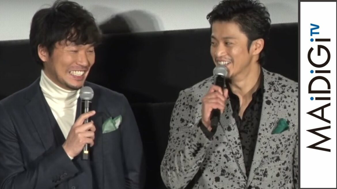 小栗旬＆高橋努が仲良すぎ！“男前”エピソードにクレーム？　Huluオリジナル連続ドラマ「代償」舞台あいさつ1
