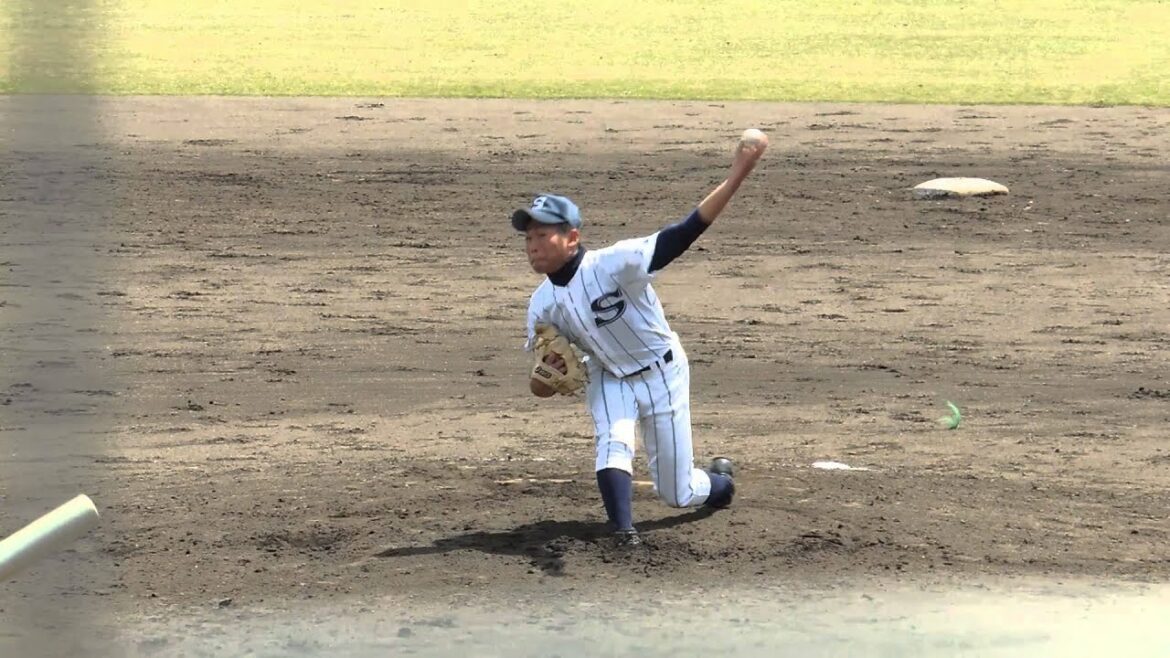 広島新庄高校・田口麗斗投手の球種別投球フォーム（スロー再生付き）