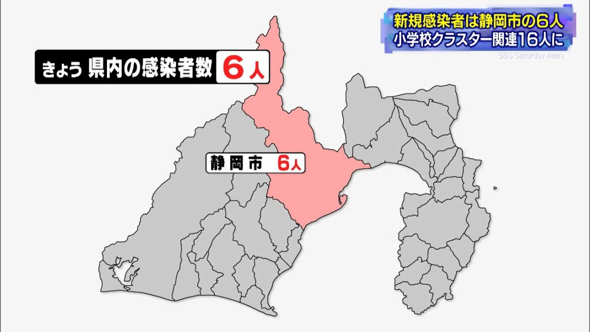【新型コロナ】静岡県内6人感染 いずれも静岡市で4人はクラスターの2次感染