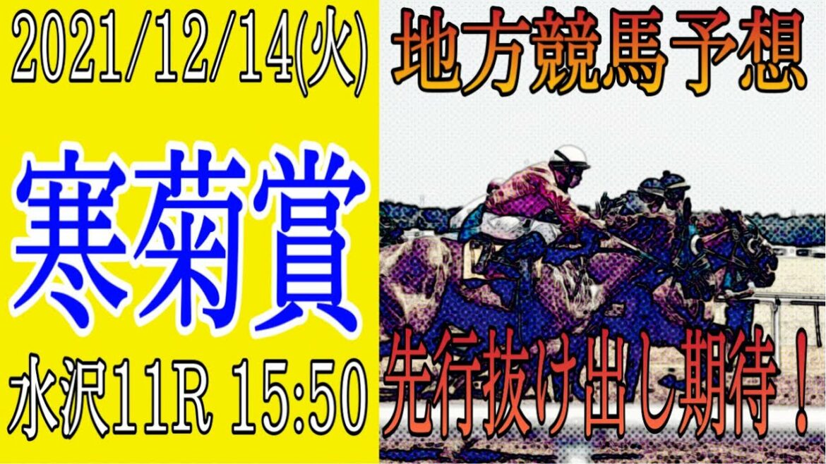 【地方競馬】寒菊賞 予想 2021 懲りない男の地方競馬予想！