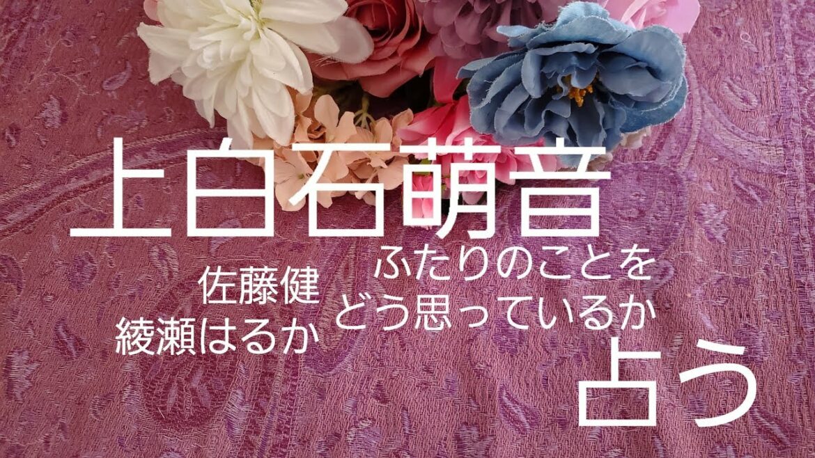 【占い】上白石萌音、佐藤健、綾瀬はるか、ふたりのことをどう思っているか？タロットでみた