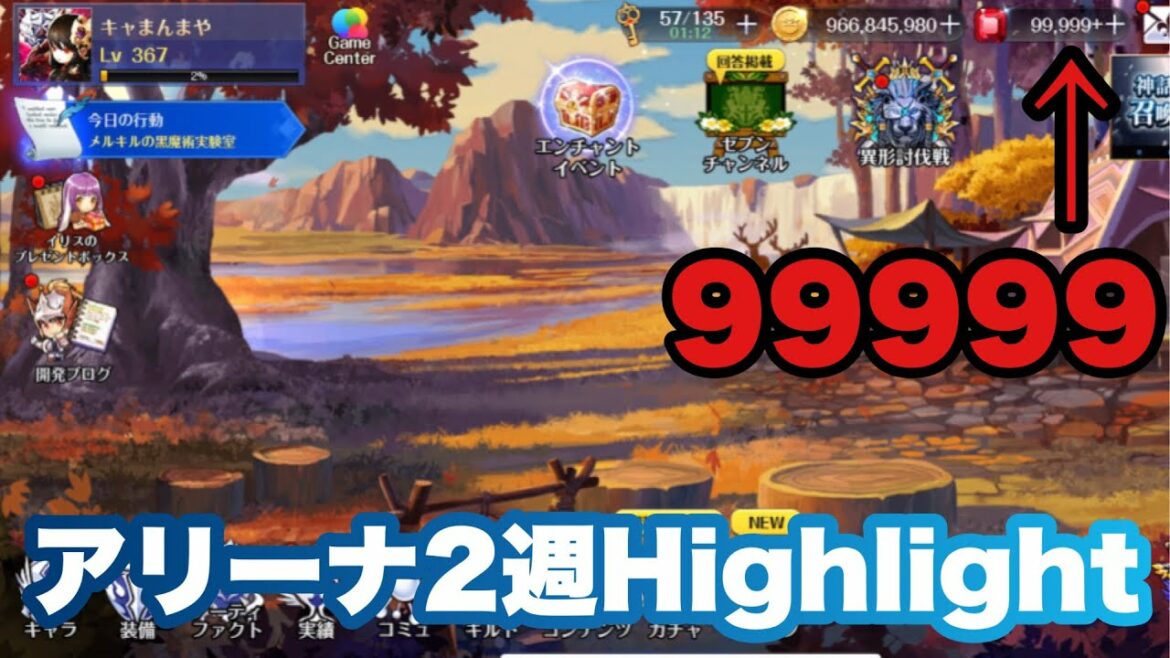 【セブンナイツ】ルビーが99999になりました。。