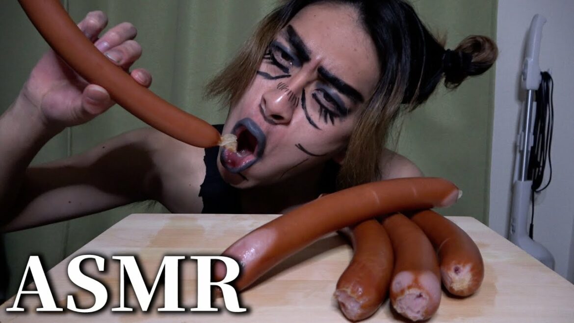 【ASMR】空条徐倫が巨大ソーセージでASMRをするようです【ジョジョ】【ジョジョの奇妙な冒険】【モッパン】