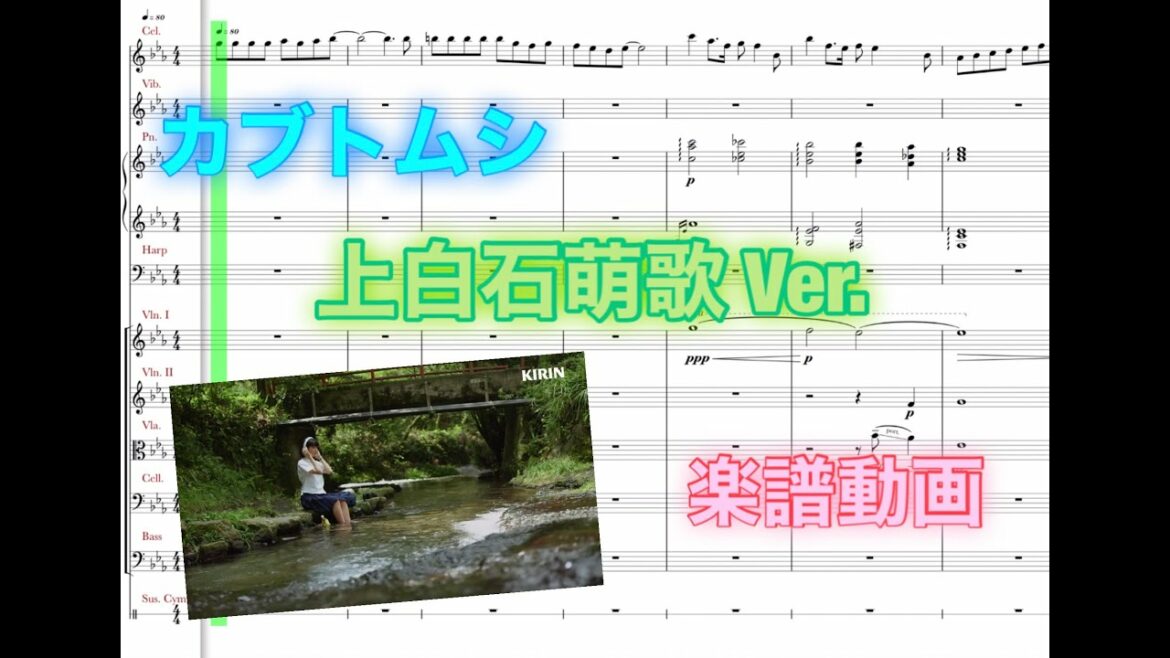 カブトムシ／aiko【上白石萌歌Ver.楽譜】耳コピオーケストラアレンジ【KIRIN 午後の紅茶 落ち着け、恋心。】