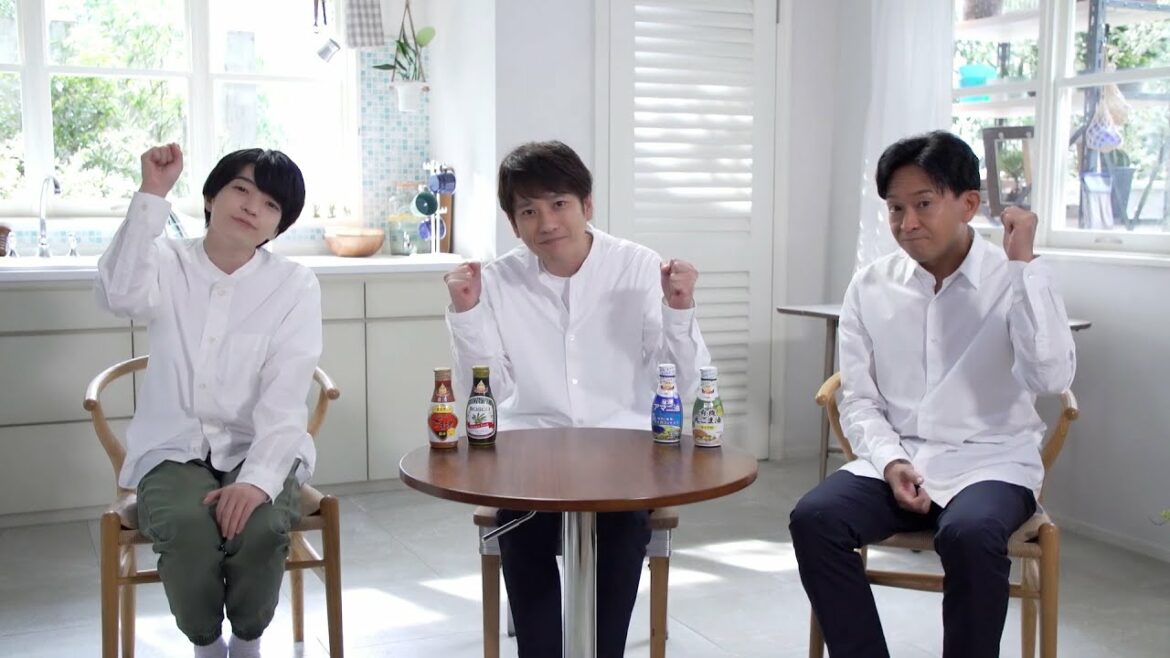 [일본광고] 니노미야 카즈나리(아라시) 외 2인, 메이킹 필름, 二宮和也(嵐),城島茂(TOKIO),西畑大吾(なにわ男子) 出演 日清オイリオ 鮮度のオイルシリーズ CM メイキング 2分