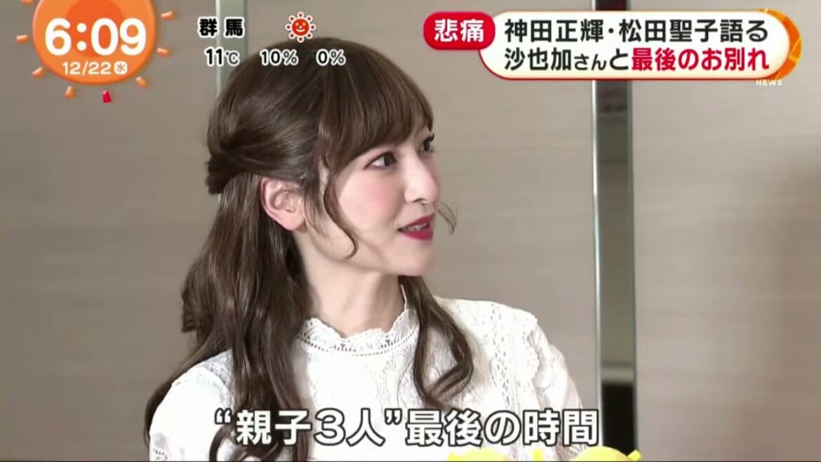 神田正輝・松田聖子語る沙也加さんと最後のお別れ『めざましテレビ』2021年12月22日