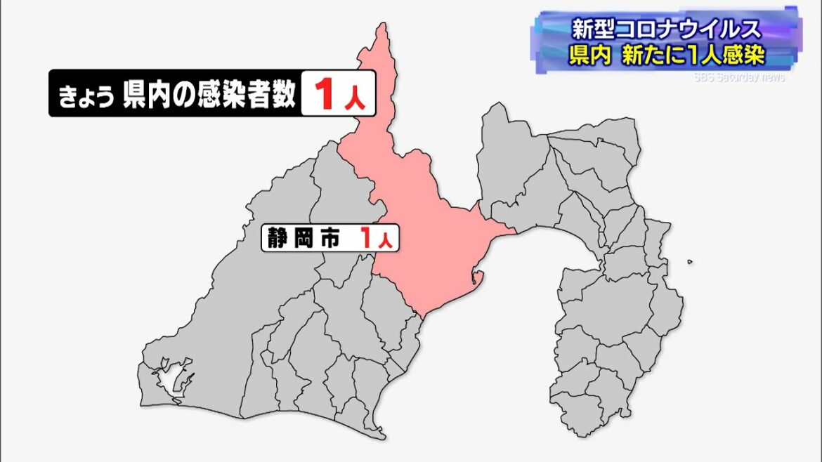 【新型コロナ】静岡県内　新たに１人感染