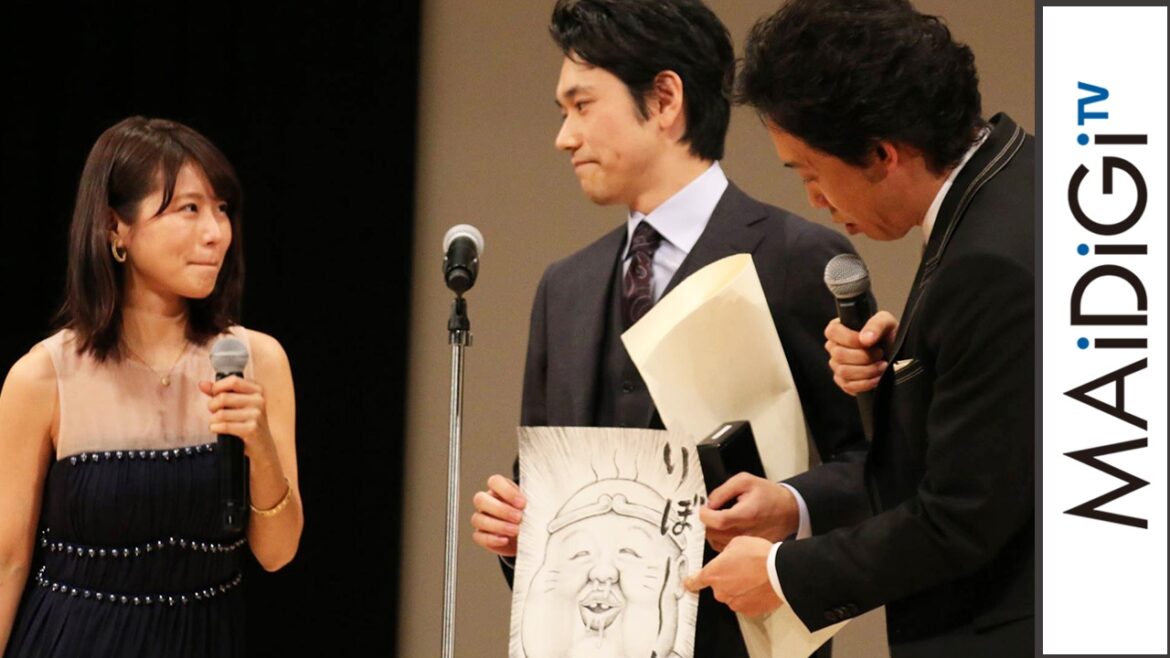 松山ケンイチ、漫☆画太郎の書き下ろしイラスト手に授賞式　「珍遊記」と「聖の青春」がコラボ　「第59回ブルーリボン賞」　#Kenichi Matsuyama　#event