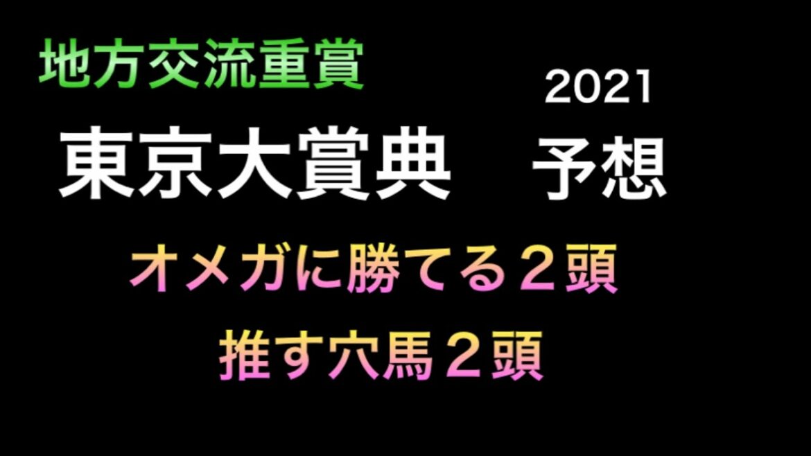 【競馬予想】 地方交流重賞 東京大賞典 2021 予想