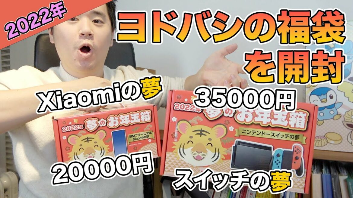 2022年！ヨドバシカメラの福袋を開封！中身は？【任天堂スイッチなど】
