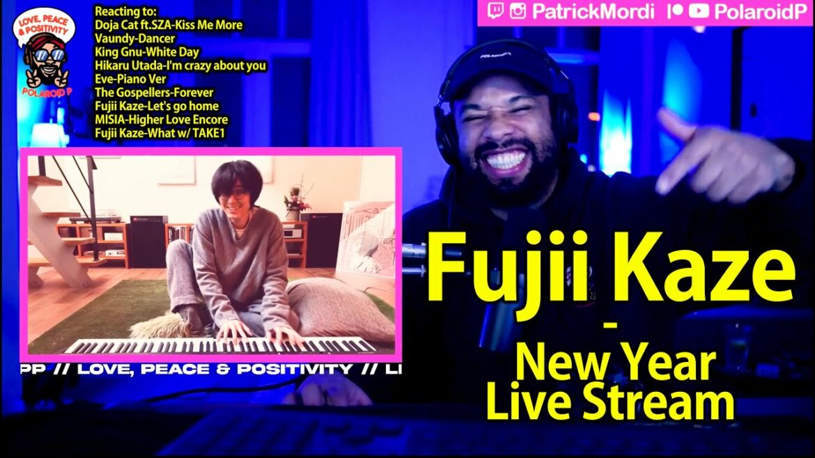【海外の反応】ねそべり紅白:藤井 風/ Fujii Kaze/ New Year live stream/日本語字幕付き/外国人の反応/Love Peace Positivity