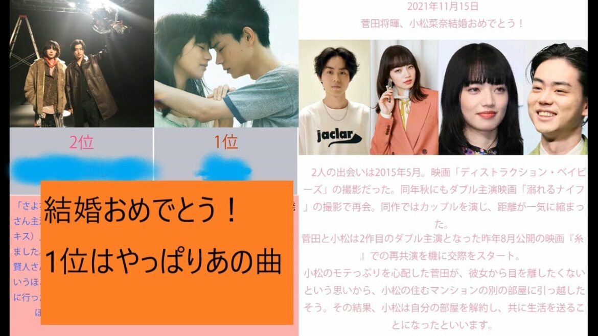 【菅田将暉】【小松菜奈】菅田将暉の人気楽曲を振り返るランキングベスト10 【菅田将暉】【小松菜奈】菅田将暉の人気楽曲を振り返るランキングベスト10