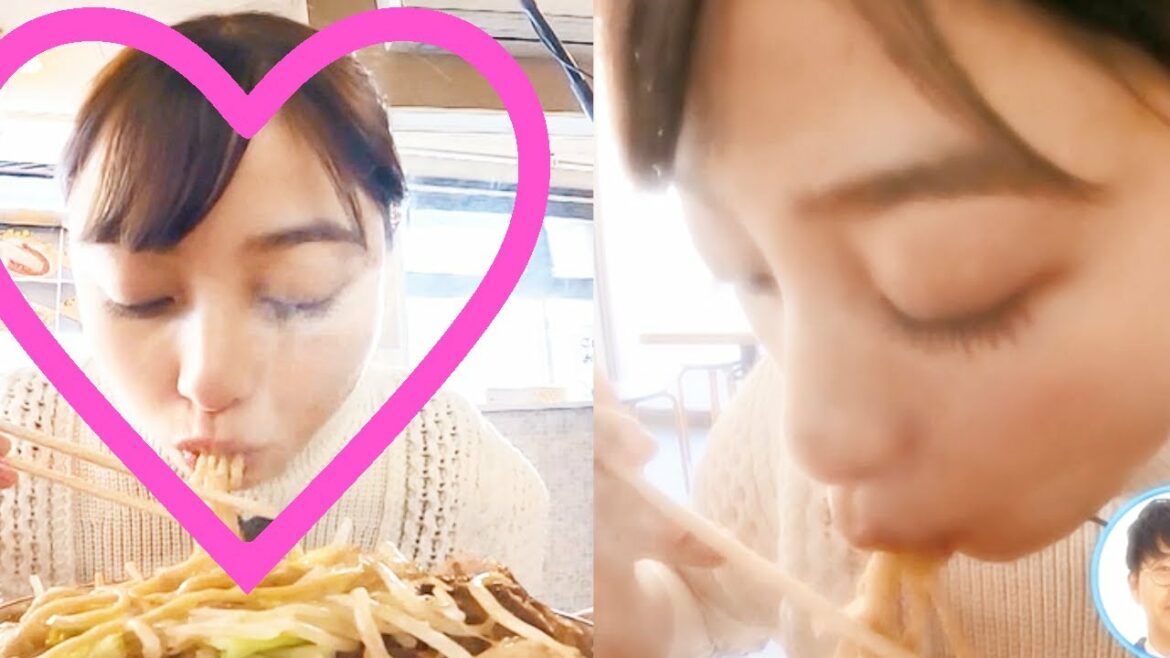 橋本環奈　「笑神様」ラーメンをすする
