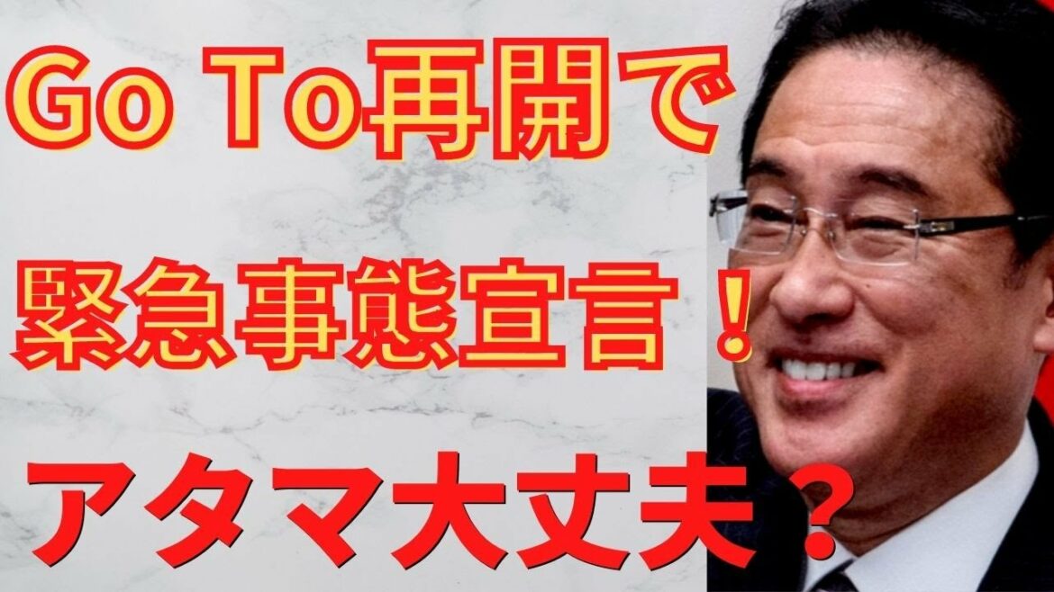 【岸田首相】Go Toキャンペーンをやりたいがために、また、緊急事態宣言やまんえん防止等重点措置を発令してしまう男。いや、英断してよ。総理大臣でしょ？あり得ないよ。