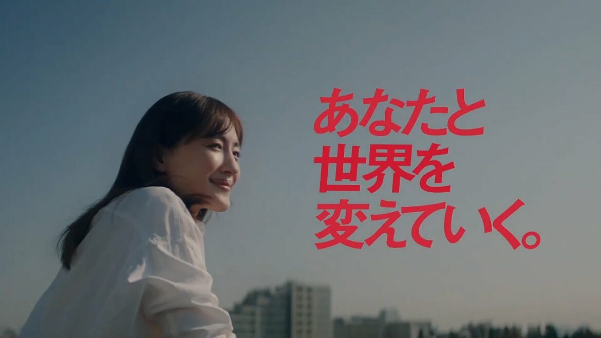 [일본광고] 아야세 하루카, 도코모 綾瀬はるか 出演 ドコモ Web CM あなたと世界を変えていく。環境篇 1分10秒 「あなたと世界を変えていく。ドコモ」