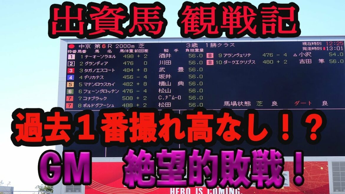 【 過去最低の撮れ高!? 】出資馬観戦記 in 中京競馬場!GM出資馬コナブラック、京都金杯観戦記! 【 過去最低の撮れ高!? 】出資馬観戦記 in 中京競馬場!GM出資馬コナブラック、京都金杯観戦記!