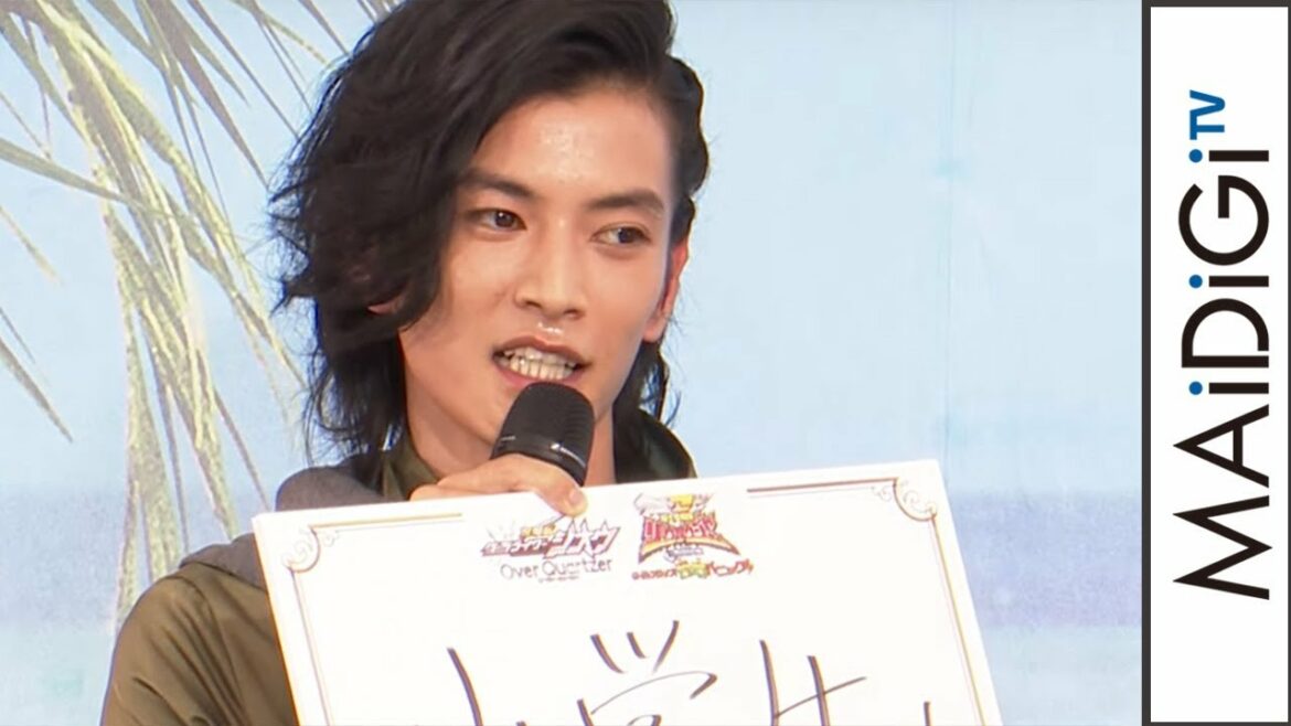 “仮面ライダーウォズ”渡邊圭祐が汗だくで熱弁　子供たちと“ほっこり”やりとり　劇場版「仮面ライダージオウ」「騎士竜戦隊リュウソウジャー」完成報告イベント