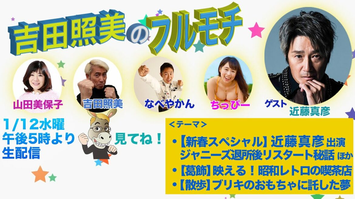 【フルモチ#18】新春スペシャル　近藤真彦 生出演　今だから語れるジャニーさんの思い出 黒柳徹子さんの意外な行動！？