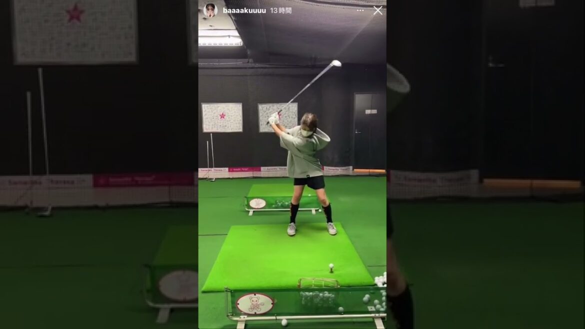 漠ちゃんゴルフ上手くなったかな！