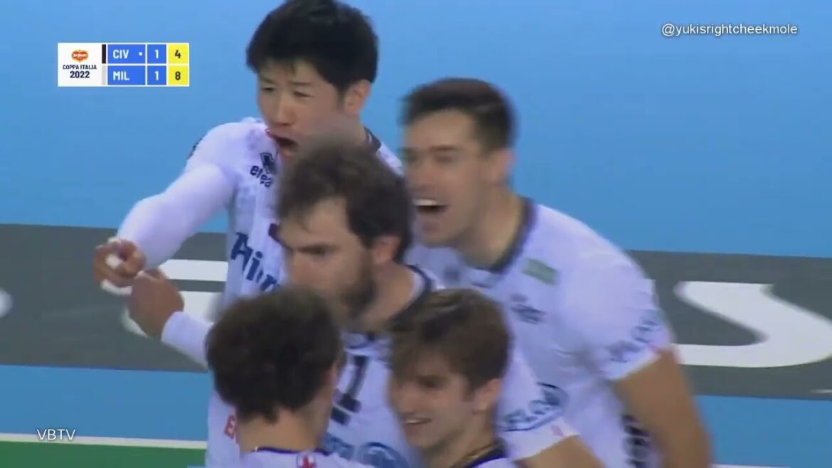 Highlights for Powervolley Milano's Win vs Cucine Lube Civitanova Quarter Finals 16 Jan 2022 石川祐希