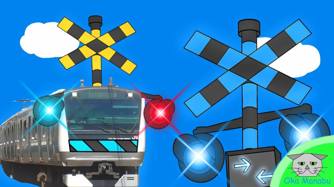 【電車 ふみきり アニメ】こんな 京浜東北線 はイヤだ！【Railroad crossing 】What a train !