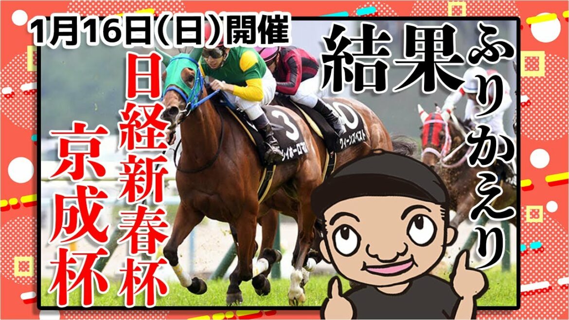 1/162重賞のよそう結果と振り返り　競馬予想 吉田競馬塾 日経新春杯 京成杯 振り返り