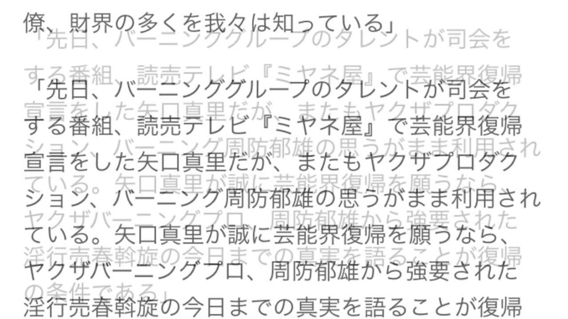 矢口真里 テレビ局へのバーニング“接待”要員疑惑騒動 矢口真里 テレビ局へのバーニング“接待”要員疑惑騒動