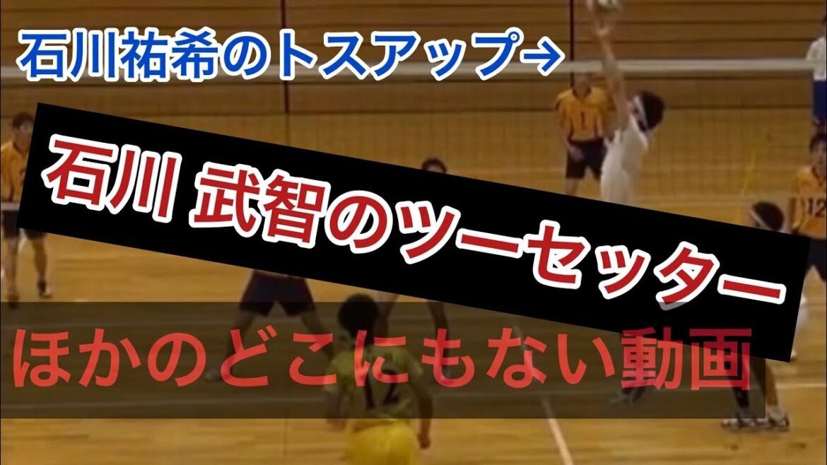 星城高校【石川祐希 武智洸史 ツーセッター】プレー集