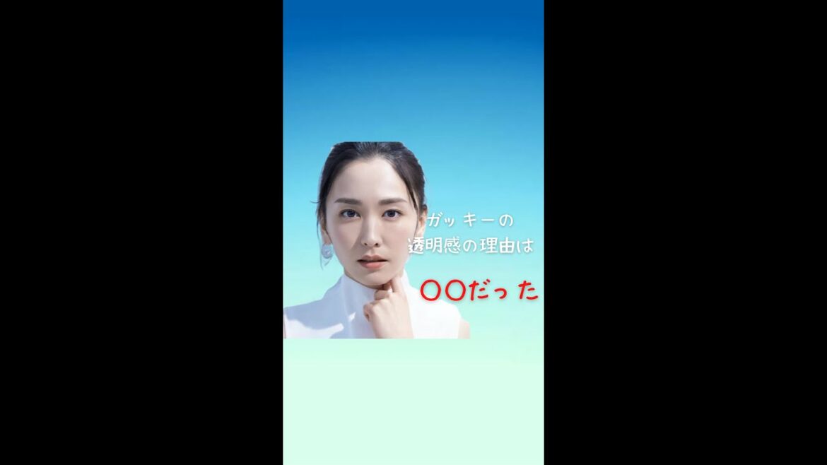 【新垣結衣】ガッキーの透明感の理由は○○だった。