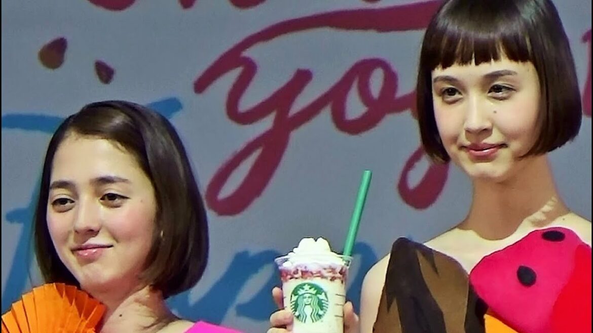 水原希子と満島ひかりの妹が競演！水原佑果と満島みなみがスターバックスのファッションショー形式の新作発表会に登場