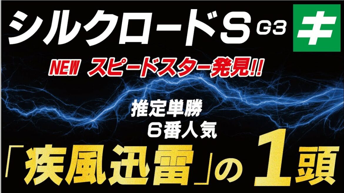シルクロードステークス 2022 【予想】NEWスピードスターを発見!「疾風迅雷」の1頭を公開! シルクロードステークス 2022 【予想】NEWスピードスターを発見!「疾風迅雷」の1頭を公開!