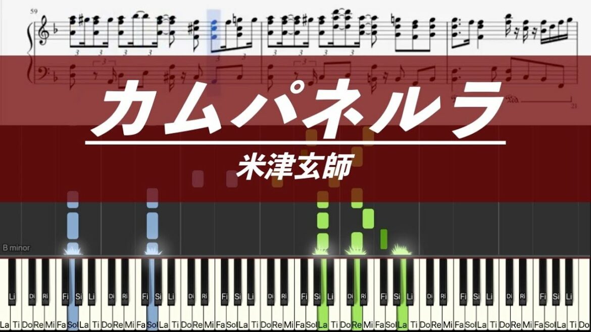 【ピアノ楽譜】カムパネルラ / 米津玄師【上級】