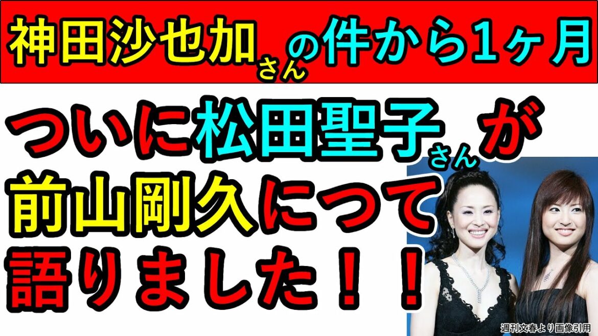 神田沙也加の件で ついに松田聖子が前山剛久について語った
