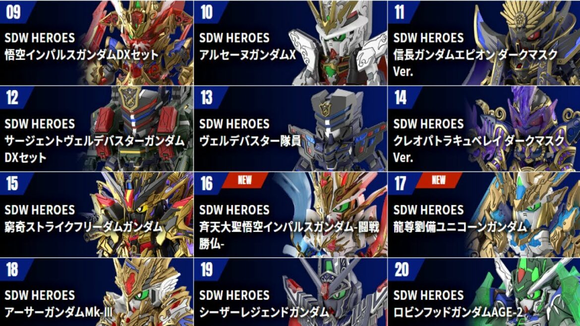 SDガンダムワールドヒーローズの新商品Bと新商品Cが明らかになりました/最終回感想枠＠2021/9/8【さる～いんのSDガンダムベース】