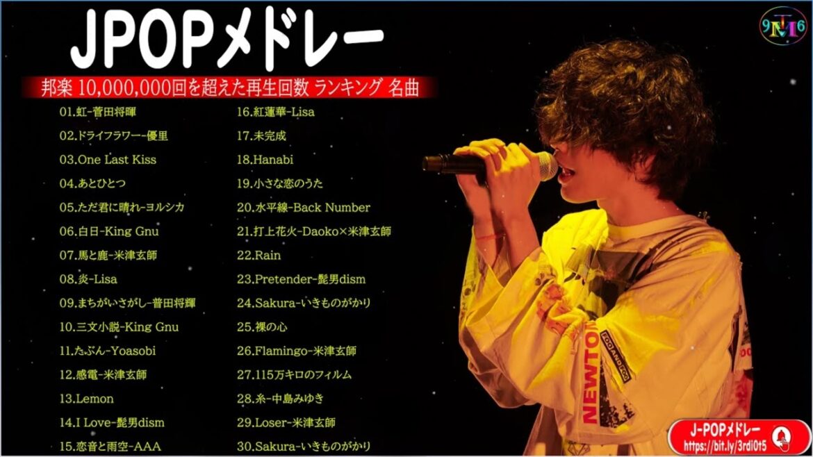 2022 年 ヒット曲 ランキング🥇YOASOBI、優里 、米津玄師、Official髭男dism、あいみょん、菅田将暉、ヨルシカ ( Audio Official Vol.01 )