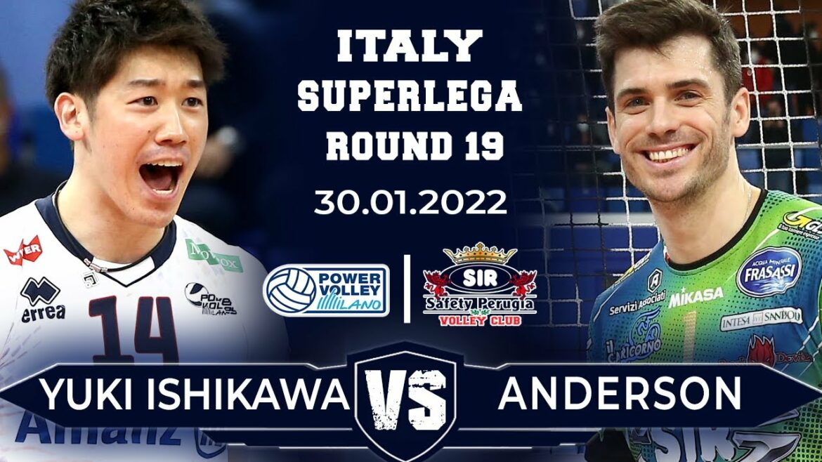 Milano vs Perugia | Yuki Ishikawa vs Matthew Anderson | Italian Superlega 2021/22 | Round 19