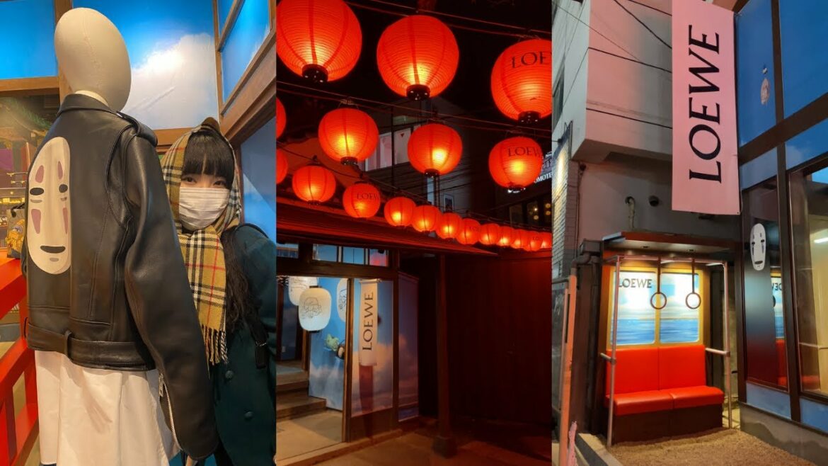 当日予約でいけた✌🏻LOEWE×千と千尋の神隠し🏮ポップアップ@原宿 #shorts