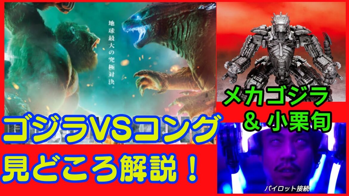 【映画】ゴジラVSコング　見どころ紹介‼︎【レビュー】＃ファストシネマ＃メカゴジラ＃小栗旬＃ハリウッド